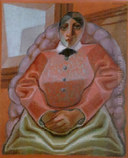 Femme Dans Un Fauteuil Oil Painting by Juan Gris