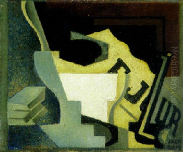 Cuillere Et Bol Oil Painting by Juan Gris