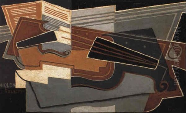 Violon Et Clarinette Oil Painting by Juan Gris