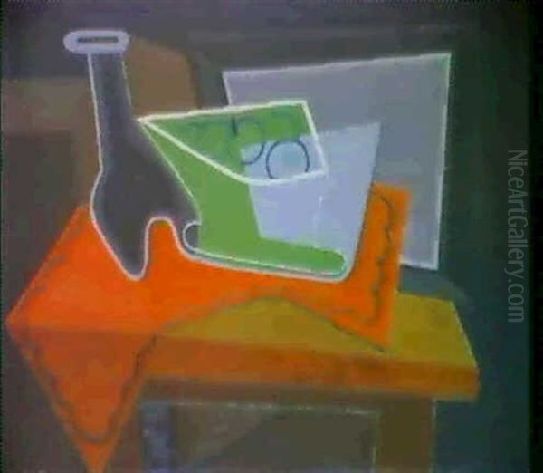 Compotier Et Carafe Oil Painting by Juan Gris