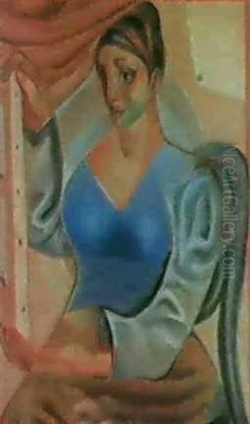 La Femme Au Tableau Oil Painting by Juan Gris