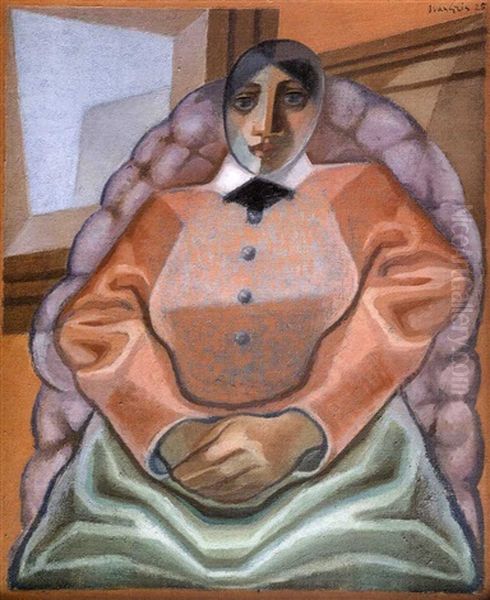 Femme Dans Un Fauteuil Oil Painting by Juan Gris