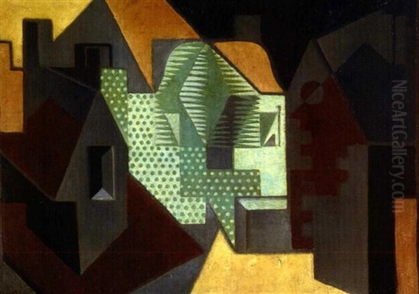 Le Village Oil Painting by Juan Gris