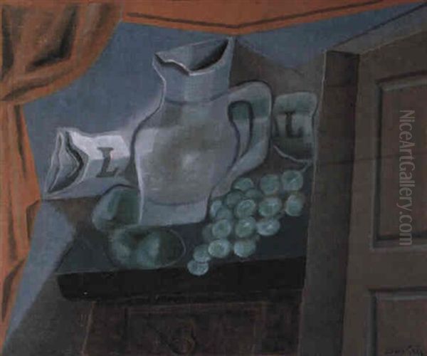 La Jarre Oil Painting by Juan Gris