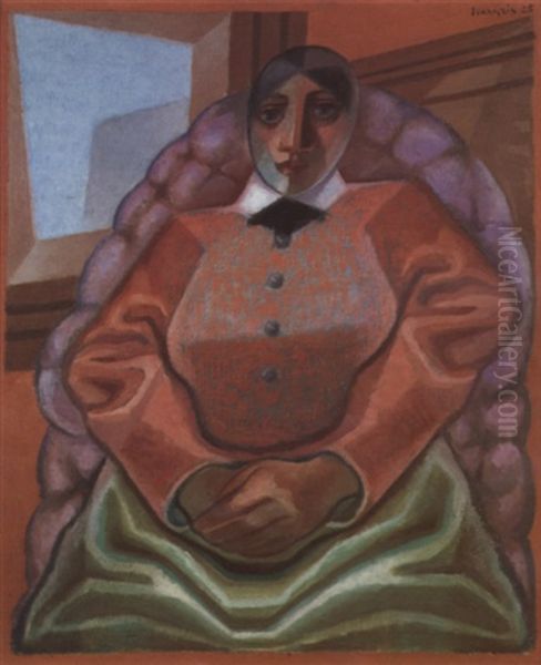 Femme Dans Un Fauteuil Oil Painting by Juan Gris