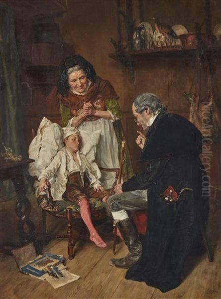 The Doctor Oil Painting by Francois Adolphe Grison