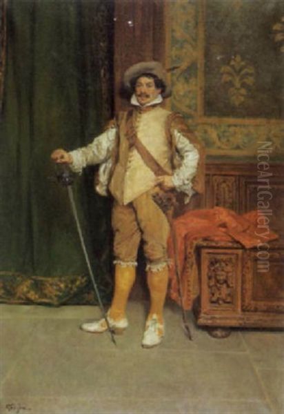 Gentilhomme Oil Painting by Francois Adolphe Grison