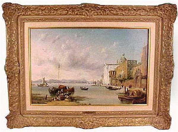 A View In The Veneto Oil Painting by Henry C. Gritten