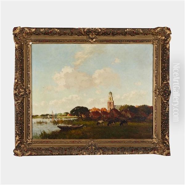 Near Volendam Oil Painting by Cornelis Groeneveld