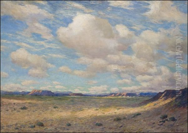 The Desert Oil Painting by Albert Lorey Groll