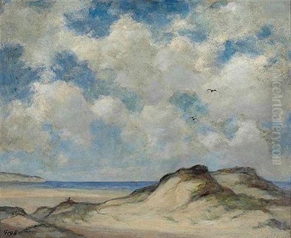 Cape Cod Dunes Oil Painting by Albert Lorey Groll