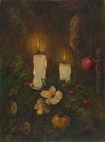 Christmas Tree Candles by Albert Lorey Groll