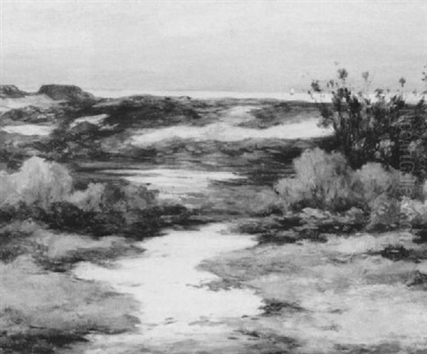 Cape Cod Dunes In October Oil Painting by Albert Lorey Groll