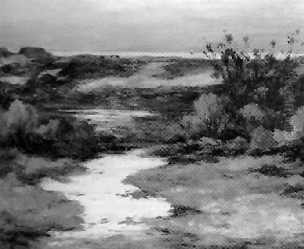 Cape Cod Dunes In October Oil Painting by Albert Lorey Groll