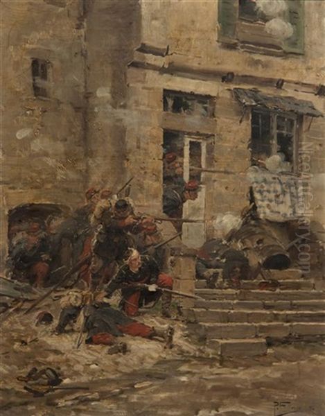 The Ambush Oil Painting by Paul (Louis Narcisse) Grolleron