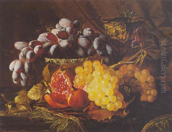 Fruit Still Life Oil Painting by Theude Groenland