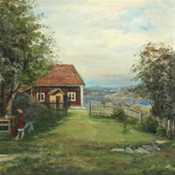 Fra Blotebogen, Stromstad Oil Painting by Hulda Gronneberg