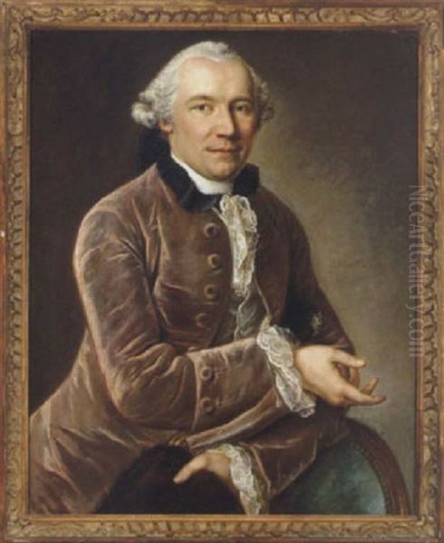 Bildnis Des B. Albrecht Tscharner Oil Painting by Johann Niklaus Grooth