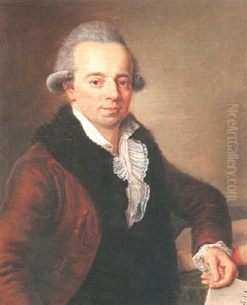 Portrait Von Daniel Bernoulli Oil Painting by Johann Niklaus Grooth