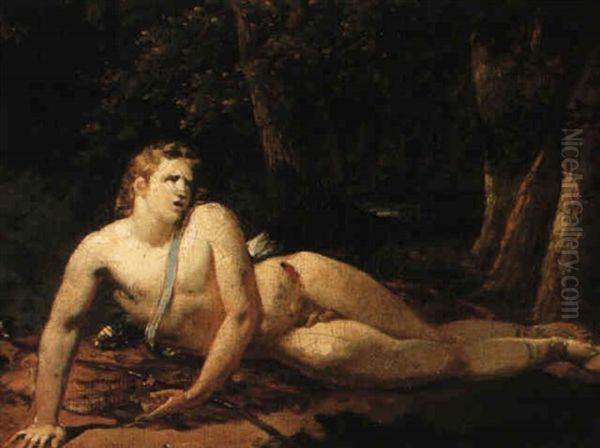 The Wounded Adonis Oil Painting by Antoine Jean (Baron Gros) Gros