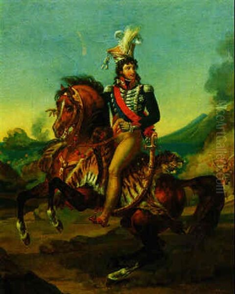 Joachim Murat, Konig Von Neapel Oil Painting by Antoine Jean (Baron Gros) Gros