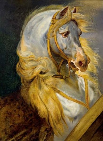 Le Cheval De Murat Oil Painting by Jean Baptiste Louis (Baron Gros) Gros