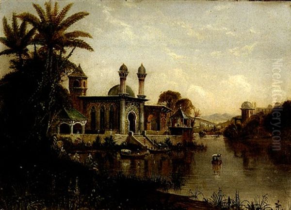 Moorish Palace Oil Painting by Daniel Charles Grose