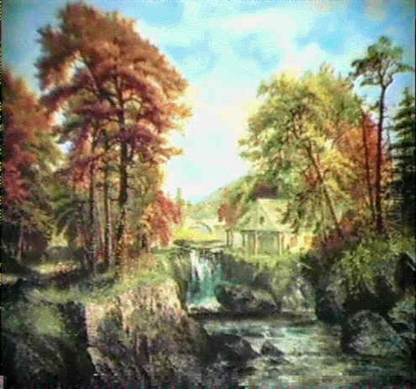 Autumn Landscape Oil Painting by Daniel Charles Grose