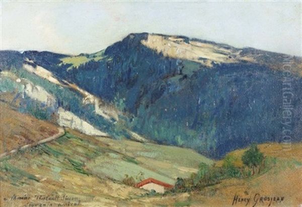 Landschaft Im Jura Oil Painting by Henry Grosjean