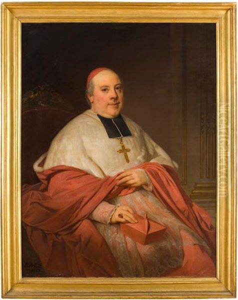 Ritratto Di Cardinale Oil Painting by Edouard Baille