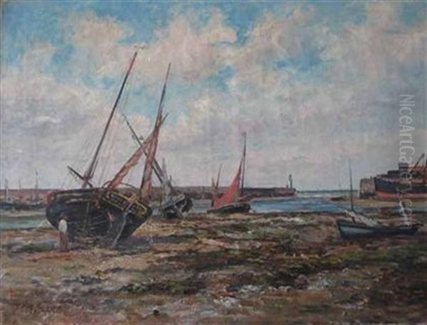 Beached Sailboat, Port by Peter Alfred Gross