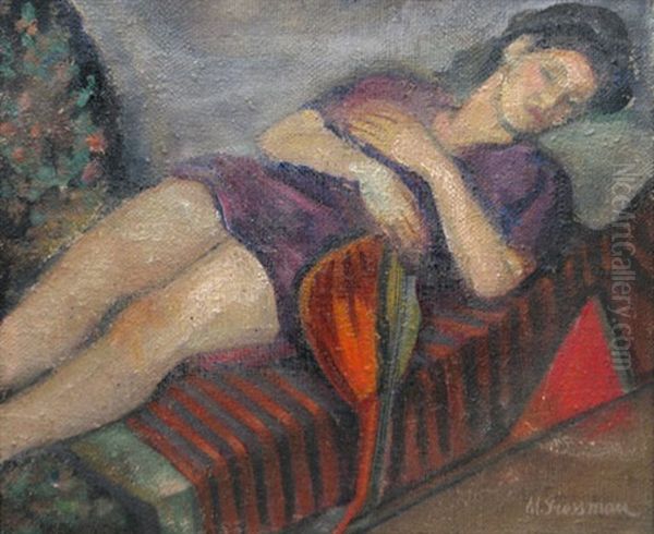 Resting Oil Painting by Margareta Grossman