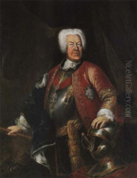 Portrat Des Carl Alexander, Herzog Von Wurttemberg Oil Painting by Johann Christoph Groth