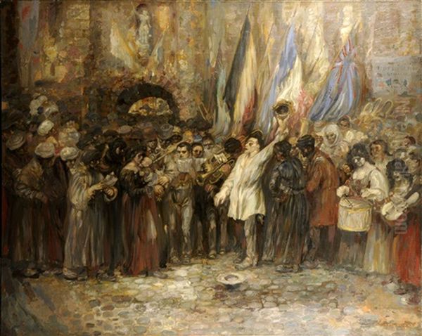 Mobilisation Generale Oil Painting by Henry de Groux