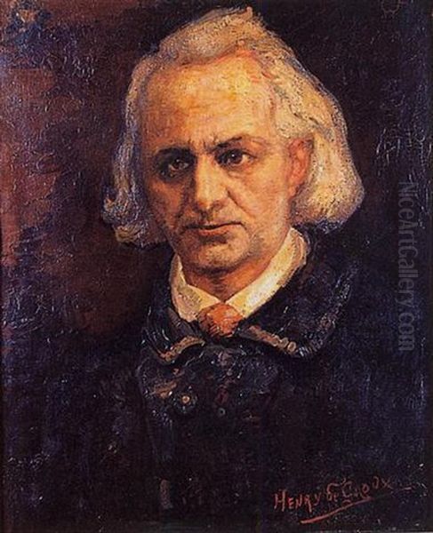 Portrait De Charles Baudelaire Oil Painting by Henry de Groux