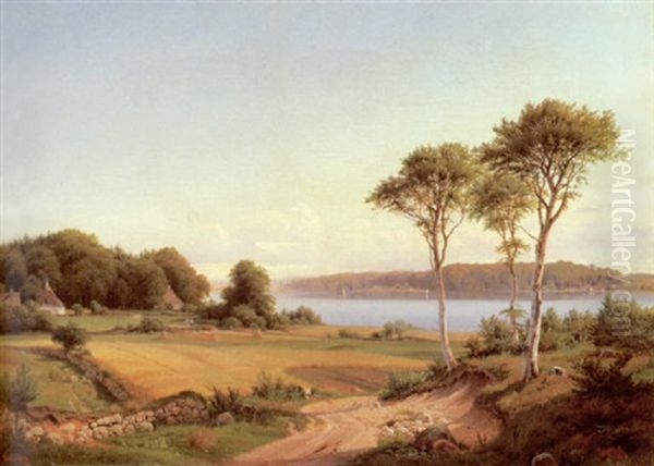 Sommer In Danemark Oil Painting by Nordahl (Peter Frederik N.) Grove