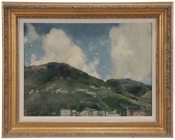 Villas, Italy, 1926 Oil Painting by Oliver Dennett Grover