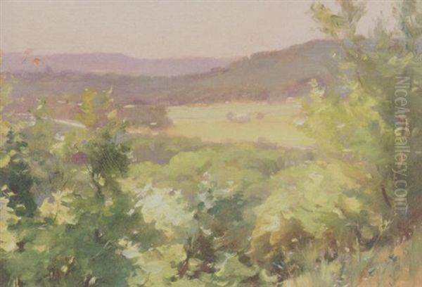 Summer In The Valley Oil Painting by Oliver Dennett Grover