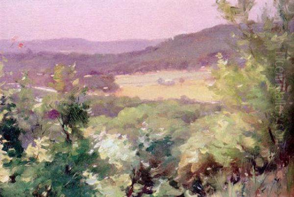 Summer In The Valley Oil Painting by Oliver Dennett Grover