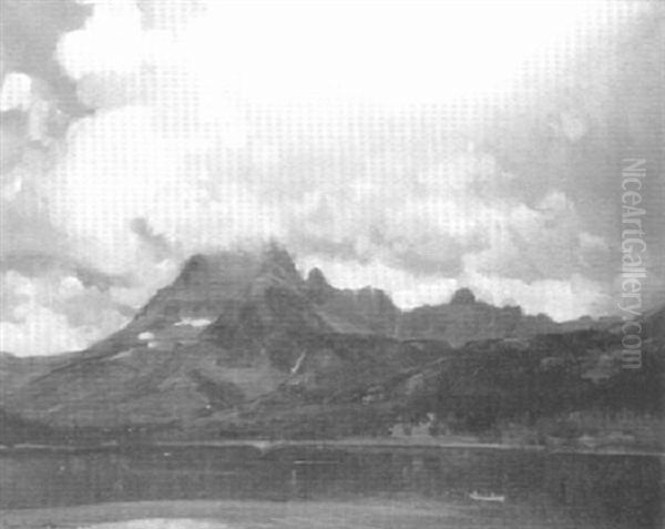 Lake Dermott, Glacier National Park Oil Painting by Oliver Dennett Grover