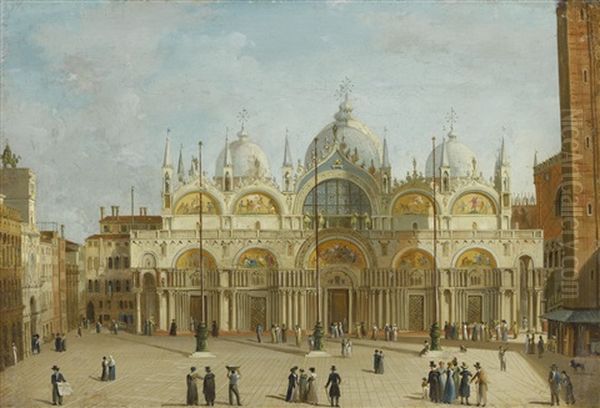 Saint Mark's Square, Venice Oil Painting by Carlo Grubacs