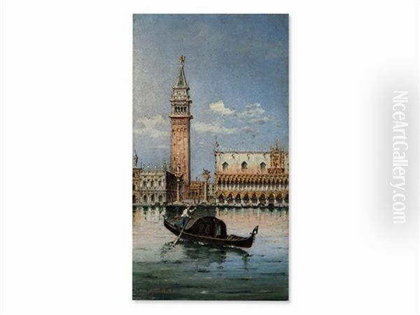 View Of Venice Oil Painting by Carlo Grubacs