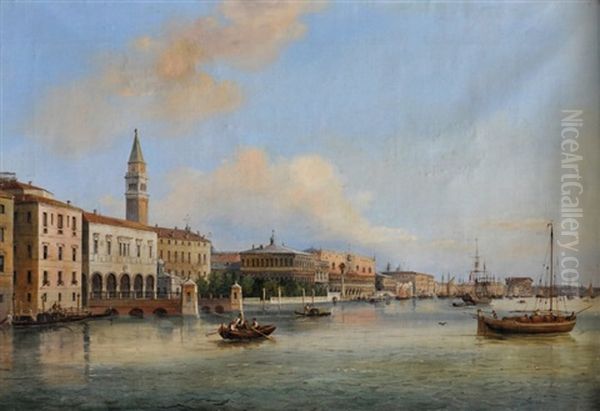 Venise, Le Palais Des Doges Oil Painting by Carlo Grubacs