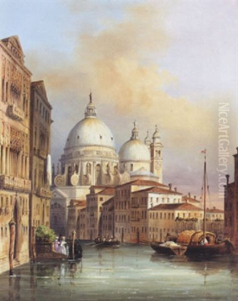 The Piazetta And Doges' Palace Oil Painting by Carlo Grubacs