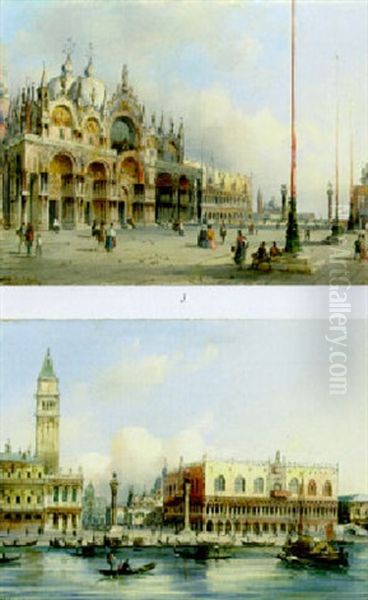 St. Mark's Cathedral, Venice Oil Painting by Carlo Grubacs