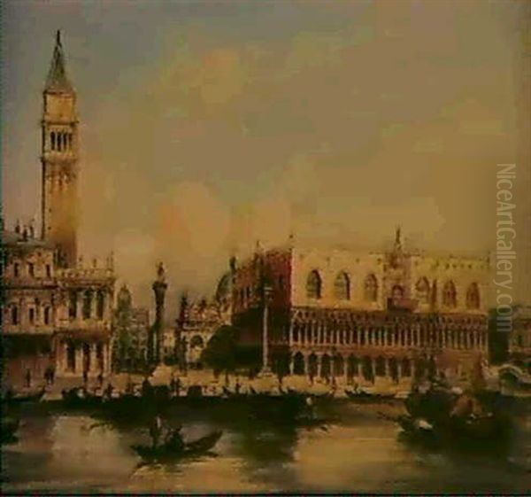 Vues De Venise Oil Painting by Carlo Grubacs