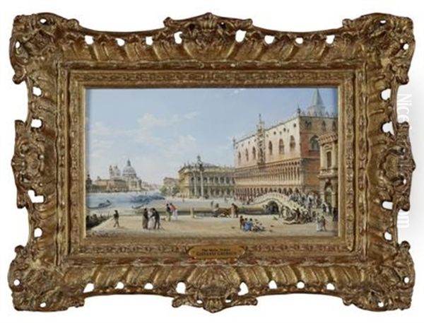 The Molo, Venice Oil Painting by Giovanni Grubas