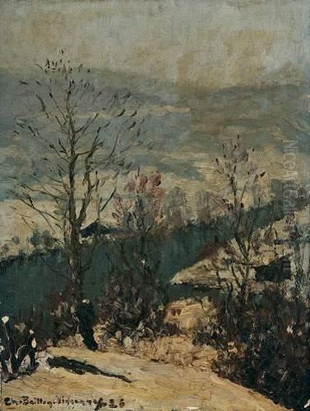 Paysage D'hiver Oil Painting by Charles Baillon-Vincennes