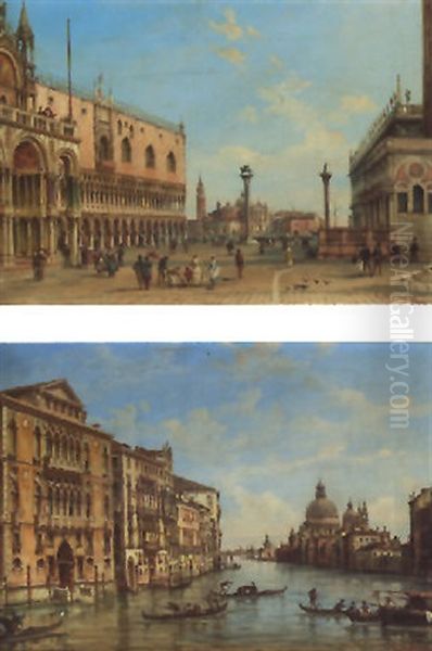 La Salute Della Piazzetta, Venezia Oil Painting by Giovanni Grubas