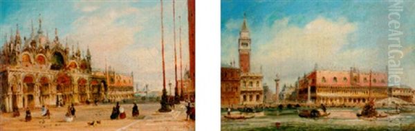 St. Mark's Square Oil Painting by Giovanni Grubas